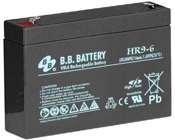B.B. Battery HR 9-6 B.B. Battery HR 9-6